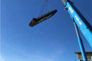 Rechenrost am Schwerlastkran